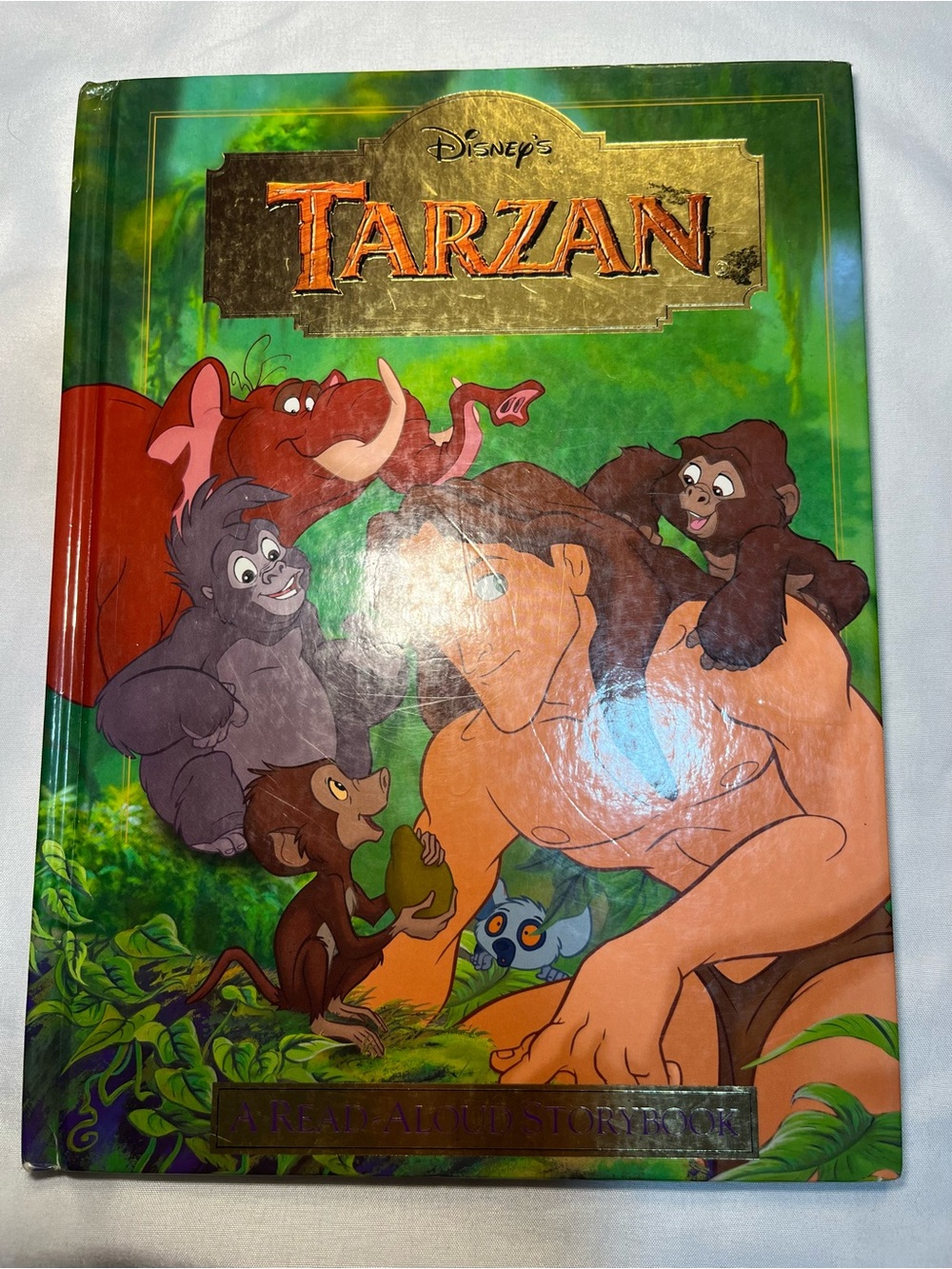 Vintage 1999 Disney's Read Aloud Tarzan Hardcover Large Story Book